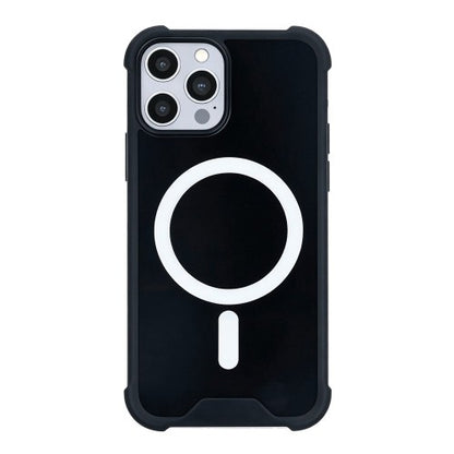 Rixus Anti-Burst – Telefoonhoesje – MagSafe Case – Zwart TPU – iPhone 11 Pro
