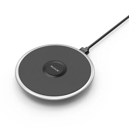 Rixus RXWC23R 15W Wireless Fast Charger – Qi Wireless Charging Pad – Black