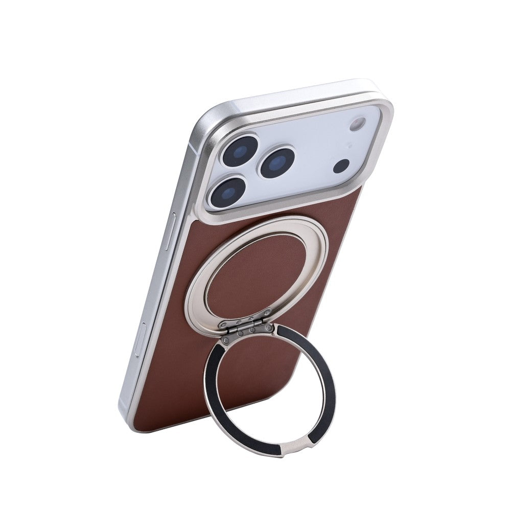 Rixus MagWrap Case voor Apple iPhone 17 Pro – Bruin