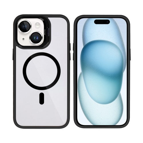 Rixus Classic 03 – Telefoonhoesje – MagSafe Case – Beschermhoes – Zwart – iPhone 15 Plus