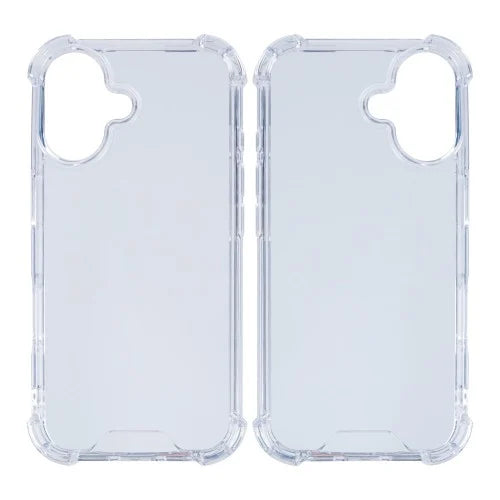 Rixus Anti-Burst – iPhone 16 Hoesje – Schokbestendig – Slank Design – Transparant