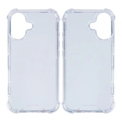 Rixus Anti-Burst – iPhone 16 Hoesje – Schokbestendig – Slank Design – Transparant