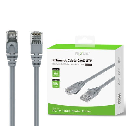 Rixus RXUTP15 Cat 6 UTP Ethernet Kabel 15 meter – Netwerk Kabel voor Snel Internet