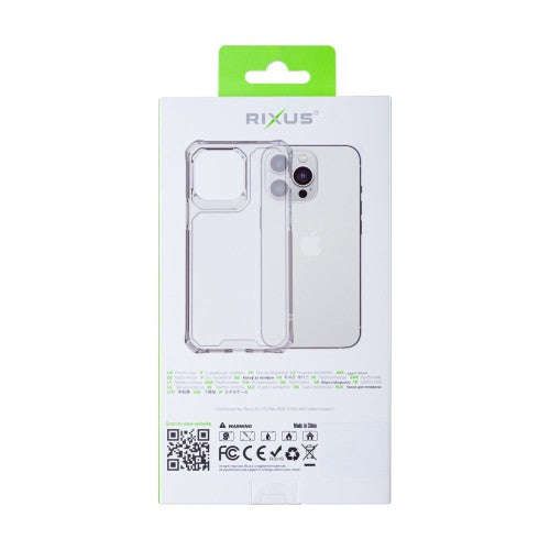 Rixus Armor-X – iPhone 16 Hoesje – Anti-Shock Bescherming – Transparant Design – TPU Materiaal