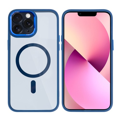 Rixus Classic 04 – Telefoonhoesje – MagSafe Case – Donkerblauw – iPhone 11 Pro