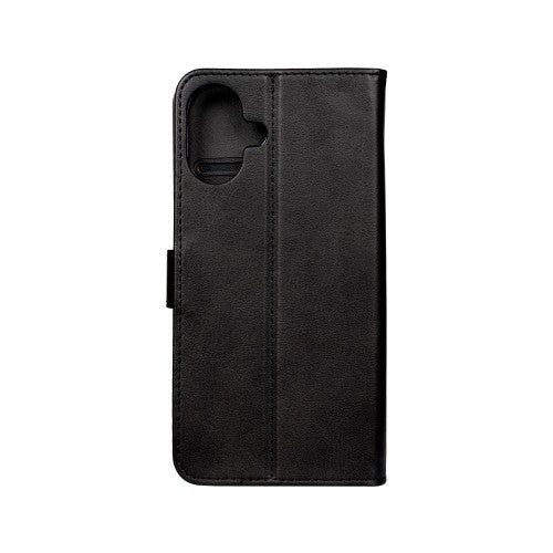Rixus Bookcase – Telefoonhoesje – Wallet Case – Kunstleer – Zwart – iPhone 16 Plus