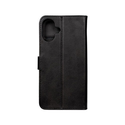 Rixus Bookcase – Telefoonhoesje – Wallet Case – Kunstleer – Zwart – iPhone 16 Plus