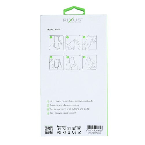 Rixus Anti-Burst – iPhone 16e/17e Hoesje – Schokbestendig – Slank Design – Transparant