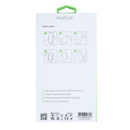 Rixus Anti-Burst – iPhone 16e/17e Hoesje – Schokbestendig – Slank Design – Transparant