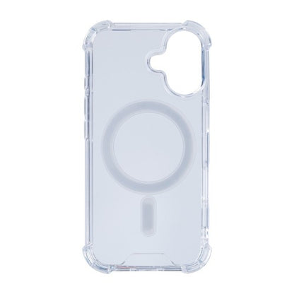 Rixus Anti-Burst – iPhone 16 Hoesje – MagSafe Compatibel – Schokbestendig – Transparant