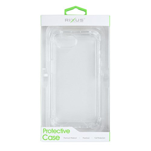 Rixus Anti-Burst – iPhone 16e/17e Hoesje – Schokbestendig – Slank Design – Transparant