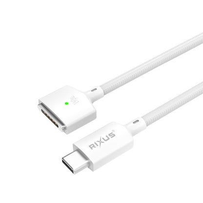 Rixus RXUC140 USB-C naar MagSafe 3 Kabel 140W – Snelladen – Wit