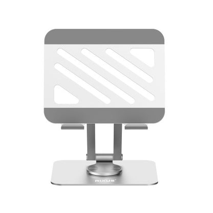 Rixus RXHW45 Opvouwbare Tablet Standaard – Verstelbaar Bureauhouder – Aluminium – Zilver