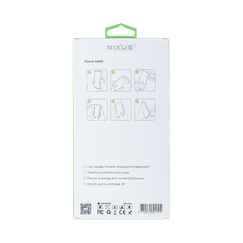 Rixus Anti-Burst – Telefoonhoesje – Beschermhoes – Zwart TPU – iPhone 14 Plus