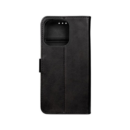 Rixus Bookcase – Telefoonhoesje – Wallet Case met Klep – Zwart Kunstleer – iPhone 16 Pro Max